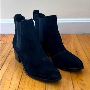 Rag and Bone Walker Navy Suede Boots